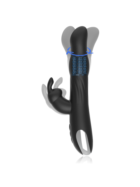 BRILLY GLAM - MOEBIUS VIBRATORE RABBIT E ROTATORE + TELECOMANDO WATCHM