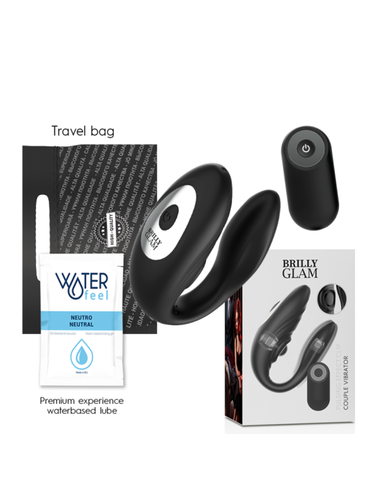 BRILLY GLAM- CONTROLE REMOTO PULSANTE E VIBRATÓRIO DE CASAL