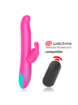 HAPPY LOKY - PLUTO VIBROMASSEUR RABBIT ET ROTATIF + TÉLÉCOMMANDE WATCH