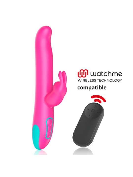 HAPPY LOKY - PLUTO VIBRATORE RABBIT E ROTATORE + TELECOMANDO WATCHME