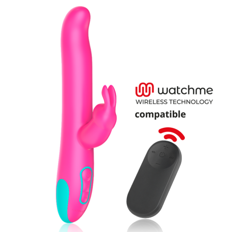 HAPPY LOKY - PLUTO RABBIT VIBRATOR & ROTATOR + WATCHME-AFSTANDSBEDIENI