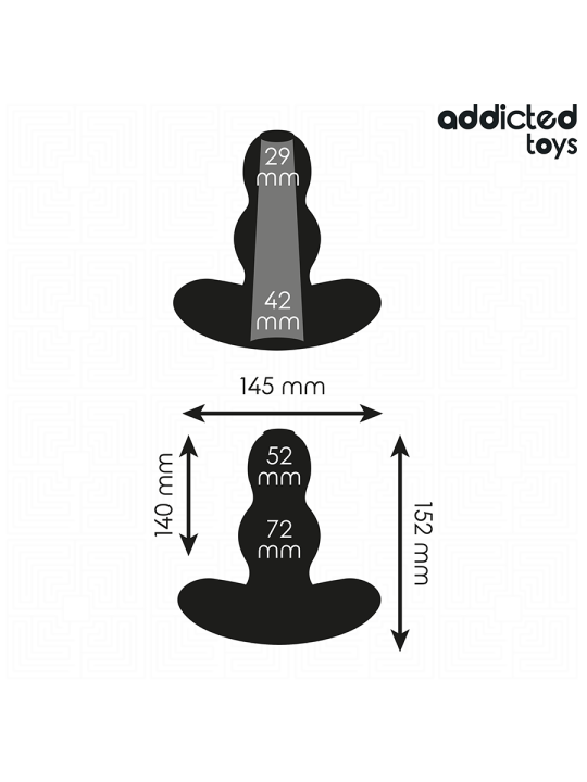 ADDICTED TOYS - PLUG ANAL OCO TAMANHO XXL 15,2 CM