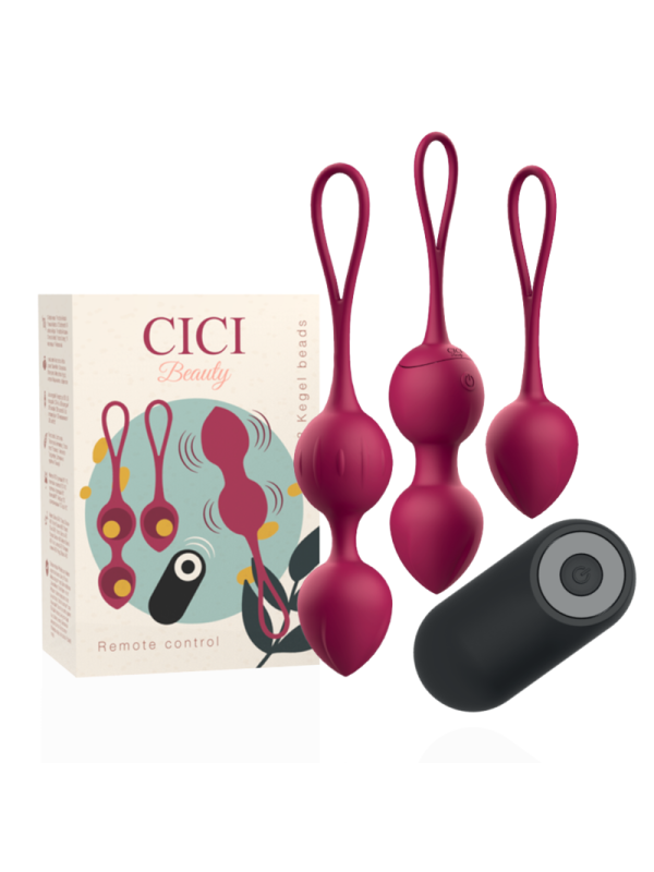 CICI BEAUTY - PREMIUM SILIKON 3 VIBRIERENDE KEGELPERLEN FERNBEDIENUNG