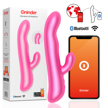 ONINDER - OSLO VIBRATIE EN ROTATIE ROZE - GRATIS APP