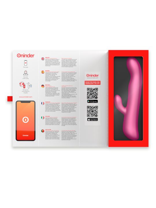ONINDER - OSLO VIBRATION & ROTATION PINK - FREE APP