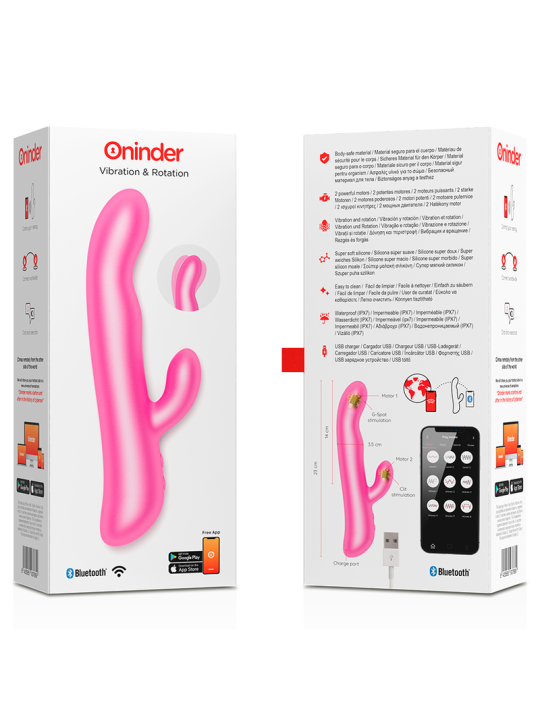 ONINDER - OSLO VIBRATION ET ROTATION ROSE - APPLICATION GRATUITE