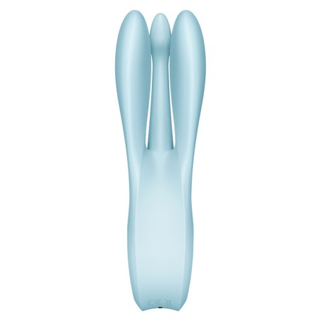 SATISFYER - VIBRATEUR THREESOME 1 BLEU