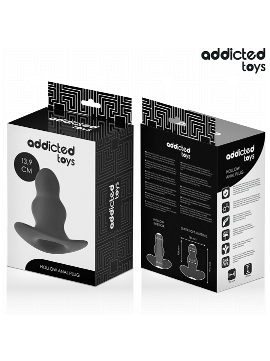 ADDICTED TOYS - PLUG ANAL HUECO SILICONA TALLA XL 13,9 CM