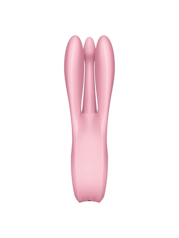 SATISFYER - VIBRATEUR THREESOME 1 ROSE