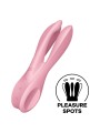 SATISFYER - VIBRADOR THREESOME 1 ROSA