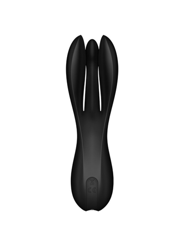 SATISFYER - VIBRADOR THREESOME 2 PRETO