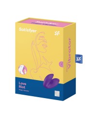 SATISFYER - LOVE RIOT FINGER VIBRATOR PURPLE