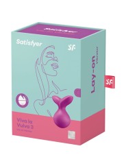 SATISFYER - VIBRATEUR POSER VIVA LA VULVA 3 VIOLET