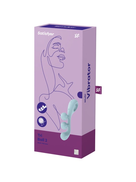 SATISFYER - TRI BALL 2 MULTIVIBRATOR BLAU