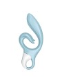 SATISFYER - LOVE ME COELHO VIBRAO AZUL