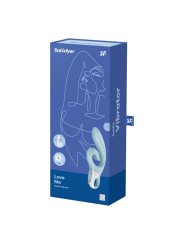 SATISFYER - LOVE ME COELHO VIBRAO AZUL