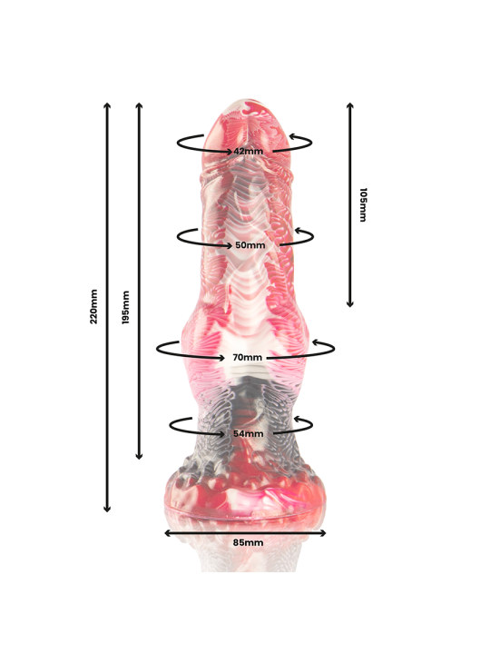 EPIC - HELIOS DILDO COM TESTÍCULOS CALOR E ÊXTASE