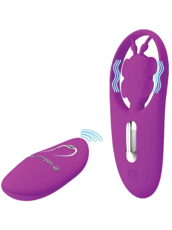 PRETTY LOVE - DANCING BUTTERFLY ESTIMULADOR PARA BRAGUITA CON CONTROL 
