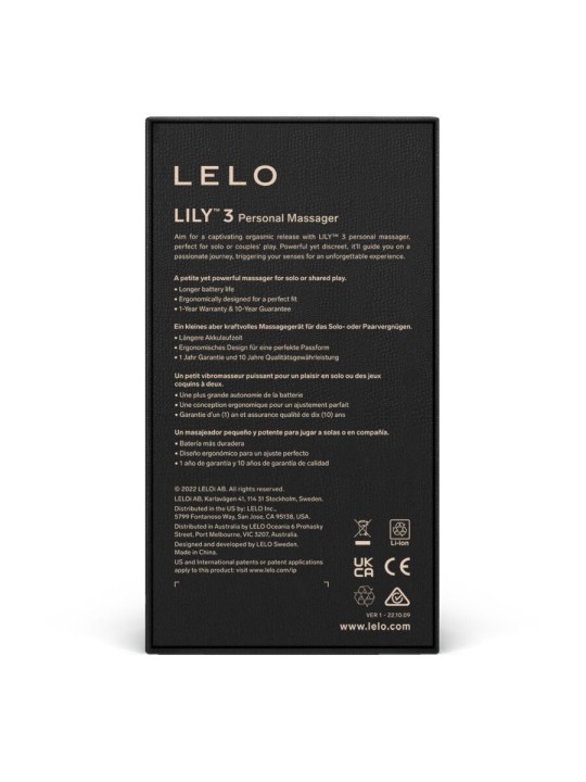 LELO - LILY 3 PERSÖNLICHES MASSAGER - LAVENDEL