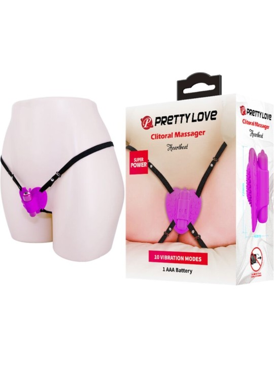 PRETTY LOVE - HARTSLAG CLITORIS MASSAGER 10 VIBRATIESTANDEN PAARS