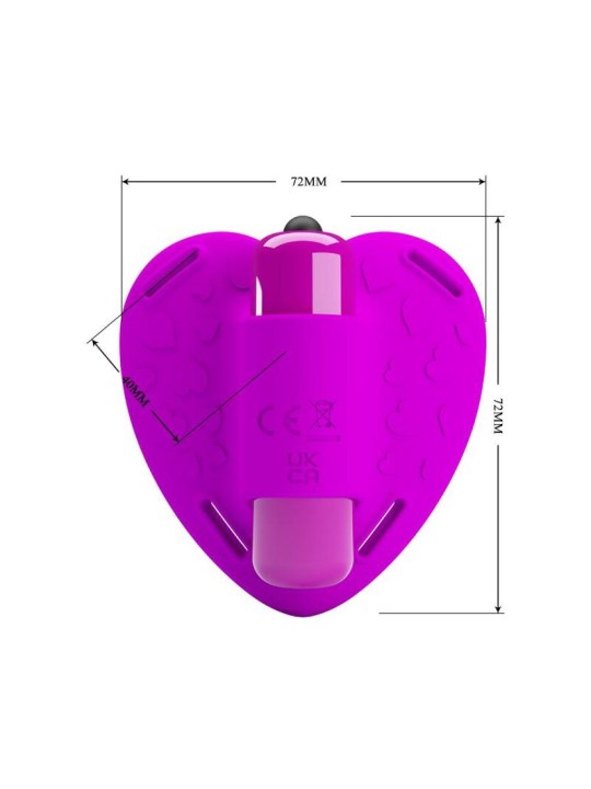 PRETTY LOVE - MASSEUR DE CLITORIS HEARTBEAT 10 MODES DE VIBRATION VIOL