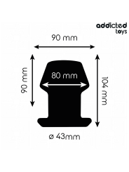 ADDICTED TOYS - PLUG ANAL EXTREMO OCO TAMANHO L 10,4 CM