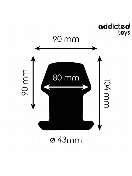 ADDICTED TOYS - EXTREME HOLLE ANALE PLUG MAAT L 10,4 CM