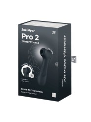 SATISFYER - PRO 2 GENERATION 3 LIQUID AIR TECHNOLOGY SCHWARZ