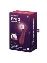 SATISFYER - PRO 2 GENERATION 3 WINE RED BLUETOOTH & APP