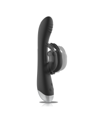 BLACK&SILVER - DJ. ESTIMULADOR DE COELHO DE SILICONE RECARREGÁVEL ADAM