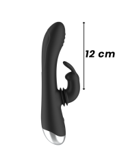 BLACK&SILVER - DJ. ESTIMULADOR DE COELHO DE SILICONE RECARREGÁVEL ADAM