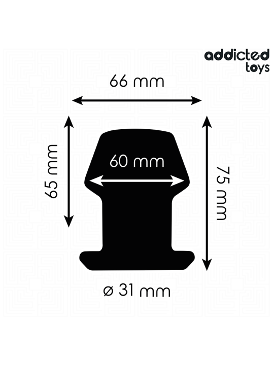 ADDICTED TOYS - PLUG ANAL EXTREMO OCO TAMANHO S 7,5 CM