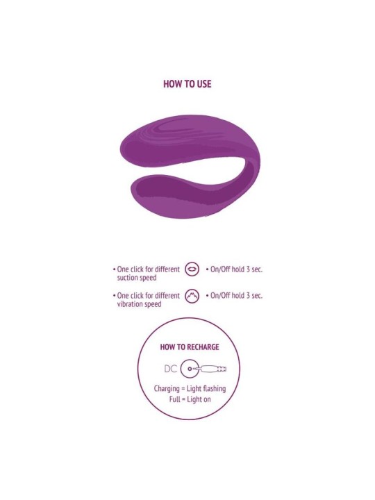 XOCOON - BOUND LOVE VIBRADOR PARA PAREJAS MORADO
