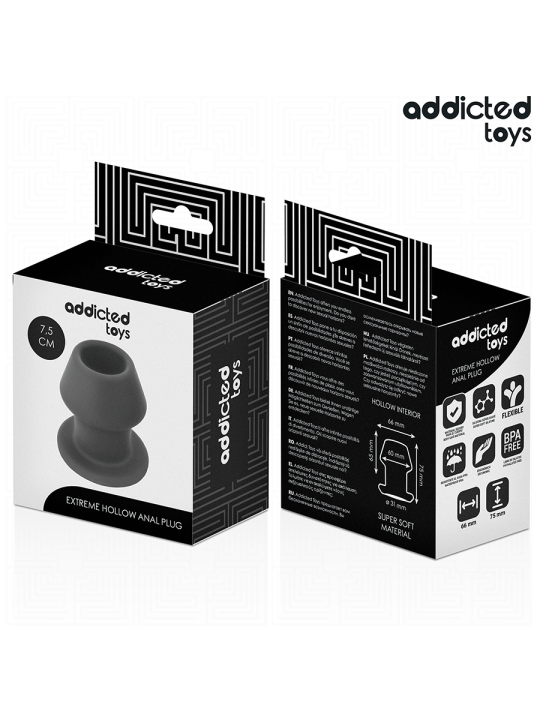 ADDICTED TOYS - EXTREM HOHL ANAL PLUG GRÖSSE S 7,5 CM