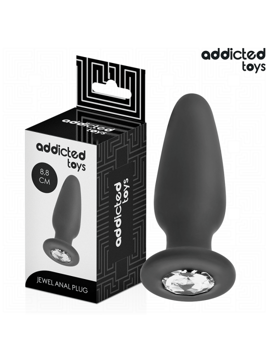 ADDICTED TOYS - ANAL PLUG MIT JUWEL GRÖSSE S 8,8 CM