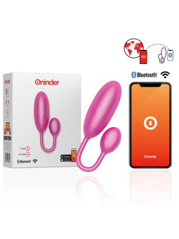 ONINDER - DENVER HUEVO VIBRADOR ROSA 7 X 2.7 CM - APP GRATUITA