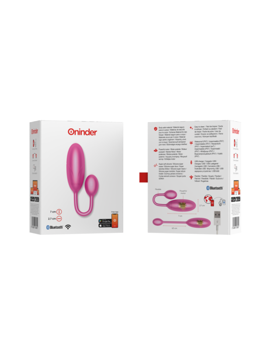 ONINDER - DENVER VIBRATIONSEI ROSA 7 X 2,7 CM KOSTENLOSE APP