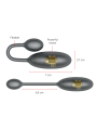 ONINDER - DENVER HUEVO VIBRADOR NEGRO 7 X 2.7 CM - APP GRATUITA