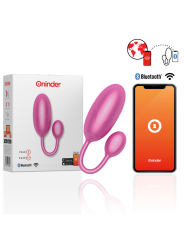ONINDER - OVO VIBRANTE TÓQUIO ROSA 7,5 X 3,2 CM APLICATIVO GRATUITO