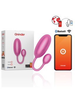 ONINDER - UOVO VIBRANTE TOKYO ROSA 7,5 X 3,2 CM APP GRATUITA