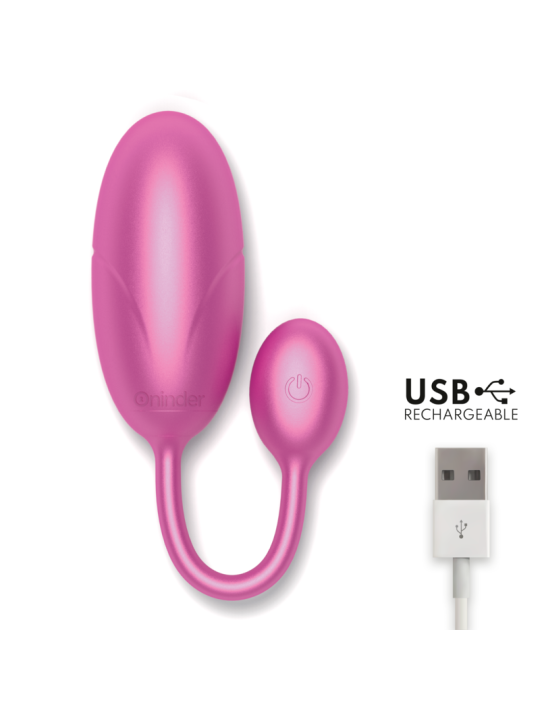 ONINDER - TOKYO HUEVO VIBRADOR ROSA 7.5 X 3.2 CM - APP GRATUITA