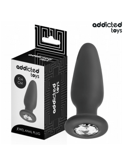 ADDICTED TOYS - PLUG ANAL COM JOIA TAMANHO M 10,4 CM