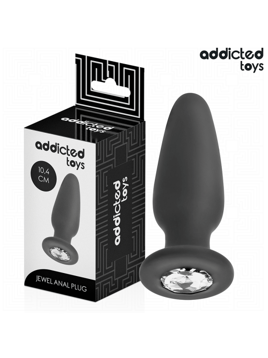 ADDICTED TOYS - ANAL PLUG MIT JUWEL GRÖSSE M 10,4 CM