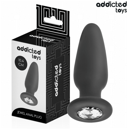 ADDICTED TOYS - ANAAL PLUG MET JUWEEL MAAT M 10,4 CM
