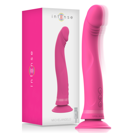 INTENSE - MICHELANGELO ROZE SILICONEN VIBRERENDE DILDO