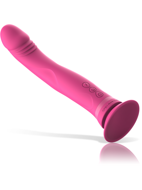 INTENSE - MICHELANGELO PINK SILICONE VIBRATOR DILDO