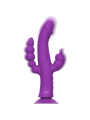 INTENSE - VIBRADOR DE SILICONE CASANOVA COELHO TRIPLO MOTOR ROXO