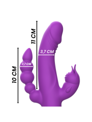 INTENSE - CASANOVA RABBIT SILIKONVIBRATOR DREIFACHMOTOR LILA