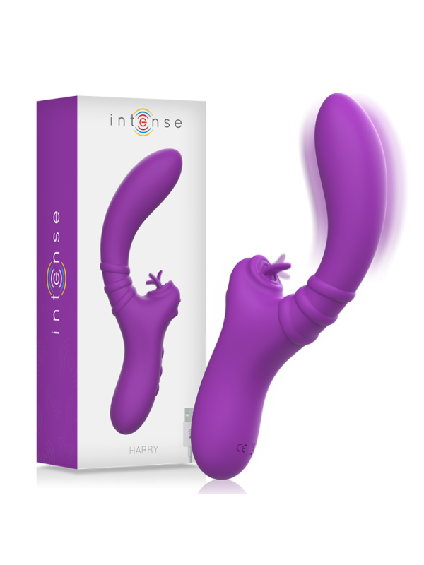 INTENSE - VIBRATEUR FLEXIBLE HARRY AVEC LANGUE VIOLET
