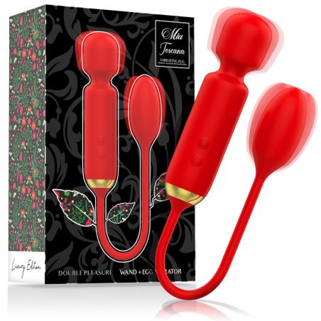 MIA - TOSCANA DOUBLE PLEASURE WAND + VIBREREND EI